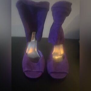 Steve Madden Purple Open-Toe Heels